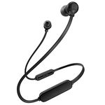 Wireless Bluetooth Headphones Earphones for LG K92 5G Original Sports Bluetooth Wireless Earphone with Deep Bass and Neckband Hands-Free Calling inbuilt With Mic, Extra Deep Bass Hands-Free Call/Music, Sports Earbuds, Sweatproof Mic Headphones with Long Battery Life and Flexible Headset (MP7, BT- DUET, BLACK)