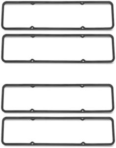 Steel Core Rubber Silicone Valve Cover Gasket - 7484BOX 1628 - Direct Replacement SBC Valve Cover Gasket Set for Small Block Engines 283-400-4PCS