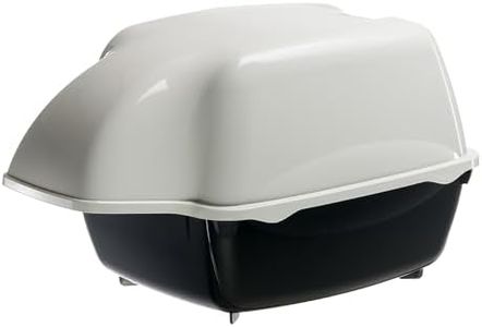 Ferplast Bac Litiere pour Chat, Maison de Toilette pour Chat, pour l'extérieur, Résistant à la Pluie, 43,5 x 73,5 xh 41 cm, Cosmic Outdoor Grand bac à litière pour Chat, Noir