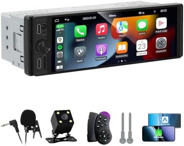 Single Din Radio Car Stereo with Wireless Apple CarPlay