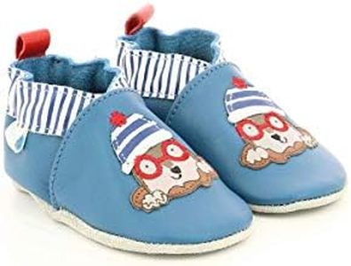 Robeez Funnymole, Zapatillas de Nacimiento Unisex para niños, Turquesa Turquesa 22, 17/18 EU