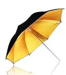 LimoStudio 33" Black & Gold Black/Gold Photo Studio Umbrella Photo Video Umbrella Reflector, AGG129-A