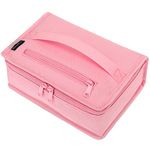 FlowFly Small Insulated Lunch box Portable Soft Bag Mini Cooler Thermal Meal Tote Kit with Handle for Work & School, Pink