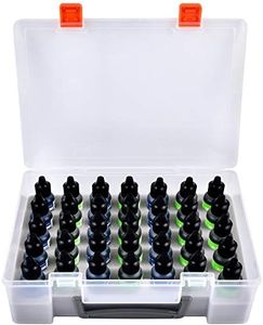Alcohol Ink Storage Organizer Carrying Case, Holds 35pcs 0.35oz, 0.5oz Bottles of Alcohol Ink Set/for Stickles Glitter Glue/for Glossy Accents/for Reinkers, Paint Travel Box Container (Case Only)