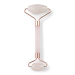 Zoe Ayla Facial Roller, Rose Quartz, 1 pc - Essential Skin Care Tools for Women - Promotes Blood Circulation - Improves Skin Tone, Elasticity and Collagen Production - Use with Serum and Moisturizer