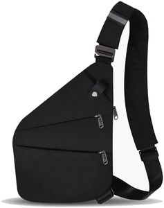 Anti-Diebstahl-Umhängetasche, Anti-Diebstahl-Reisetasche für Damen und Herren, Schultertasche für Reisen, Sport, Arbeit, Schwarz-1