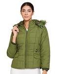 Qube By Fort Collins Women's Parka Coat Jacket Green Sprout Green L