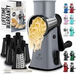 Zulay Kitchen Rotary Cheese Grater 