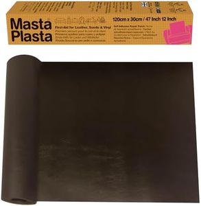 MastaPlasta Original Self-Adhesive Leather Repair Patches - Dark Brown 120 x 30cm (47 x 12in). Your Quick and Easy All-in-One Upholstery-Quality Leather Repair Kit for Sofas, Car Seats, Bags & DIY