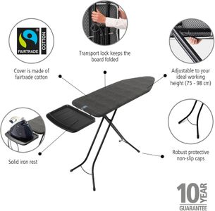 Brabantia XL Ironing Board – Black Denim Cover
