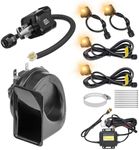 KEMIMOTO UTV Turn Signal Kit with Column Switch and 110D Horn, Pre-Wired, Plug and Play Universal Street Legal Blinker with Lever Switch Compatible with Polaris, Can-Am, Golf Cart, Teryx, CFMOTO