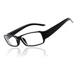 BETSION Nearsighted Eyeglasses Black Frame Shortsighted Myopia Glasses for men and women（ -1.00 to -6.00） (-5.5)