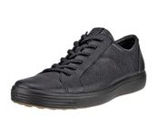 ECCO mens 470364 Soft 7 Sneaker, black, 8-8.5 UK