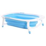 Keraiz Collapsible Baby Bath tub | Foldable Baby Bath tub for New Born, Toddler | Space-Saving, Friendly Materials Toddler Bath tub