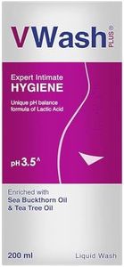 VWash Plus Expert Intimate Hygiene, With Tea Tree Oil, Liquid Wash Prevents Dryness, Itchiness And Irritation, Balances PH, Paraben Free, 200 ml