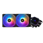 Thermalright Frozen Prism 240 Black ARGB CPU Water Cooler with Dual PWM Fans, Water Pump Speed is 3300RPM,S-FDB Bearing, for AMD AM4/AM5,Intel LGA1150/1155/1200/1700/2011(Black ARGB)