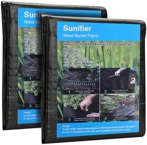 Weed Barrier Landscape Fabric Heavy Duty，Garden Fabric Weed Barrier，Black Mulch for Landscaping, Weed Blocker Fabric Garden Bed Cover Garden Supplies (WBF-4ft x 100ft)