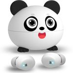 ENGIYOHO Kids Earbuds, Stereo Sound Kids Headphones with Cute Design, Bluetooth 5.3 Kids Wireless Earbuds with Microphone, 30H Play Time Kids Bluetooth Headphones for School/iOS/Android, Panda