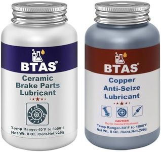 BTAS Brake Synthetic Ceramic Grease 8 oz & Copper Anti-Seize Lubricant 8 oz
