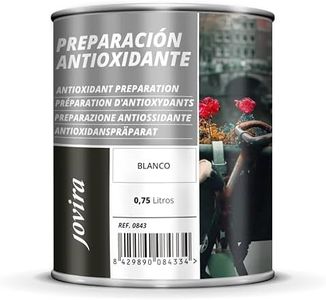 JOVIRA PINTURAS Apprêt Antirouille Métal Traitement de surface antirouille pour métal. Apprêt à usage général, protection totale. (Blanc, 750 Millilitres)