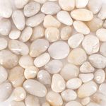 Galashield 5 lb White Rocks Pebbles for Plants Natural Decorative Polished Stones for Planters Succulent River Rocks Aquarium Gravel