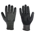 KAWACH Safety Hand Gloves/Heat/Cut/Splash Resistance/Anti Slip Gloves/Polymer coated non-slip gloves (Free Size)