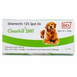 Clearkill SMT Selamectin 12% Spot on, Prevention and Treatment of Flea, Ear mite, Mange & Heart Worm Disease in Dogs Weighing Between 20 kg to 40kg, 2 ml