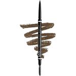 NYX Professional Makeup Micro Brow Pencil, Dual- Ended Eyebrow Pencil, With Integrated Spoolie, For Natural Looking Brows, Vegan Formula, Ash Brown, 0.003 oz - .09g