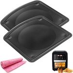 2PCS Air Fryer Drip Tray for Chefman 6.3QT Air Fryer Oven, Upgraded Nonstick Oven Oil Drip Pan, Drip Tray, Crumb Tray for Aria 10QT Ultrean 12.5QT Emeril pro 6QT air fryer, Dishwasher Safe