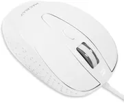 Macally USB Wired Mouse with 3 Button, Scroll Wheel, & 5 Foot Long Cord, USB Mouse for Laptop and Desktop, Computer Mouse Wired Compatible with Apple Macbook, iMac, Mac Mini, Windows PC, & Chromebook