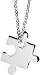 West Coast Jewelry Autism Awareness Jigsaw Puzzle Piece Stainless Steel Necklace, One Size, Stainless Steel