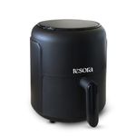 Tesora Smart Krisp Air Fryer 3L | Digital Touch Control | 6 Preset Menus | 360° Turbo Air Circulation | Dishwasher-Friendly Basket | Safety Locking & Auto Shut, 1000W, 220-240V, 2-Year Warranty- Black