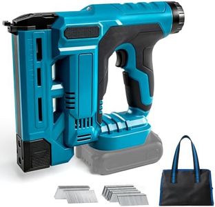 Cordless Brad Nailer Compatible with Makita 18V, 2 in 1 Electric Stapler Nailer with 1000 Nails and 1000 Staples, Nail Staple Gun for Carpentry Upholstery (Without Battery)
