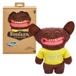 Fuggler FuggGlow Grin Grin Brown Soft Toy For Children 4 Years & Over Plush Ugly Monster Funny Cute Fugly Gifts Kids Toys Weird Stuff Teddy Glow In the Dark Teddy