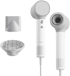 Laifen Neo Sèche-Cheveux Haute Vitesse, 200M Ions Négatifs, Moteur Brushless 110k tr/min, Température Intelligente, Léger 390g, Silencieux 59dB, 2 Buses Magnétiques adapté à toute chevelure (Blanc)