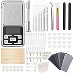 INK LAB 170 Pcs Resin Tools Supplies Resin Starter Kit with Silicone Mixing Cups, Pocket Scale, Resin Drill, Mixing Stick, Finger Cots, Sandpapers Tool Set for Resin Art Jewelry Making