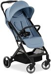 hauck Travel N Care Plus, Dusty Blue - Lightweight Travel Pushchair with Raincover, Head Cushion Suspension, Compact & Foldable, UPF 50+, Fully Reclining from Birth up to 22 kg