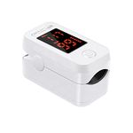 Fingertip Pulse Oximeter, FDA and CE Approved Blood Oxygen Saturation Monitor, Finger Heart Rate Monitor - Accurate & Portable Medical SpO2 Sats Pulse Oximeters for Adult and Child with Batteries