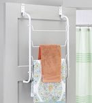 Whitmor 6023-529 Over The Door Towel Rack, White