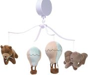 Bedtime Originals Up Up & Away Air Balloon Musical Baby Crib Mobile Soother Toy