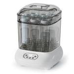 Large Size Bottle Steriliser and Dryer 2 in 1, Hold 9 Bottles and Pacifiers, Electric Steam Steriliser for All Baby Bottles, Breast Pump Parts, Teething Toys, Newborn Essentials