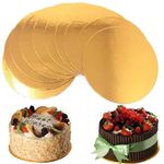 Yumun 10'' Gold Cake Boards Rounds,Cake Base, Circle Cardboard, Round Cake Boards Perfect for Cake Decorating Disposable Drum Circles (30)