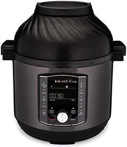 Instant Pot Pro Crisp 11 en 1 Olla Eléctrica a Presión Multiusos con Función de Freidora de Aire, Vaporera, Cocción Lenta, Parrilla, Sous Vide, Deshidratadora, 7,6 L, Acero inoxidable