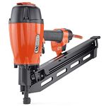 TACWISE KSN90V Angled Air Strip Nail Gun, Uses Plastic Collated Strip Nails, 50-90mm, 21° Inclined, Orange & Black