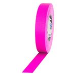 ProTapes 1" Width Pro Gaff Premium Matte Cloth Gaffer's Tape with Rubber Adhesive, 50 Yds Length X, Fluorescent Pink (Pack of 1)