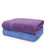 Sassoon Anatolia 100% Cotton 2 Piece Large Bath Towel 500 GSM (Heaven-Purple – 60X120 cms) – Extra Soft, Quick Drying & Super Absorbent Bath Towel for Men/Women