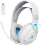 PH3 Wireless Gaming Headphones with Microphone for PS5, PS4, Switch, PC, Mac, PS5 Headset Wireless 2.4GHz Low Latency, Bluetooth Gaming Headset with Lossless Audio, 50Hrs Battery, Over Ear, White