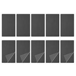 DTGN 100x60x1mm(LxWxT) Blank Metal Card - 10Pack - Good for Machinery - Anodized Aluminum Equipment Nameplate - Black