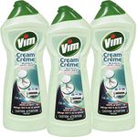 Vim Tough on Dirt Cream with Bleach & Micro-Crystals 750 ml / 25.30 Fl. Oz - 3 Count