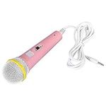 Wired Microphone, Classic Style Wired Dynamic Microphone 3.5mm Jack Lightweight No Battery for Kids Singing Mechine Home Wired Microphone()